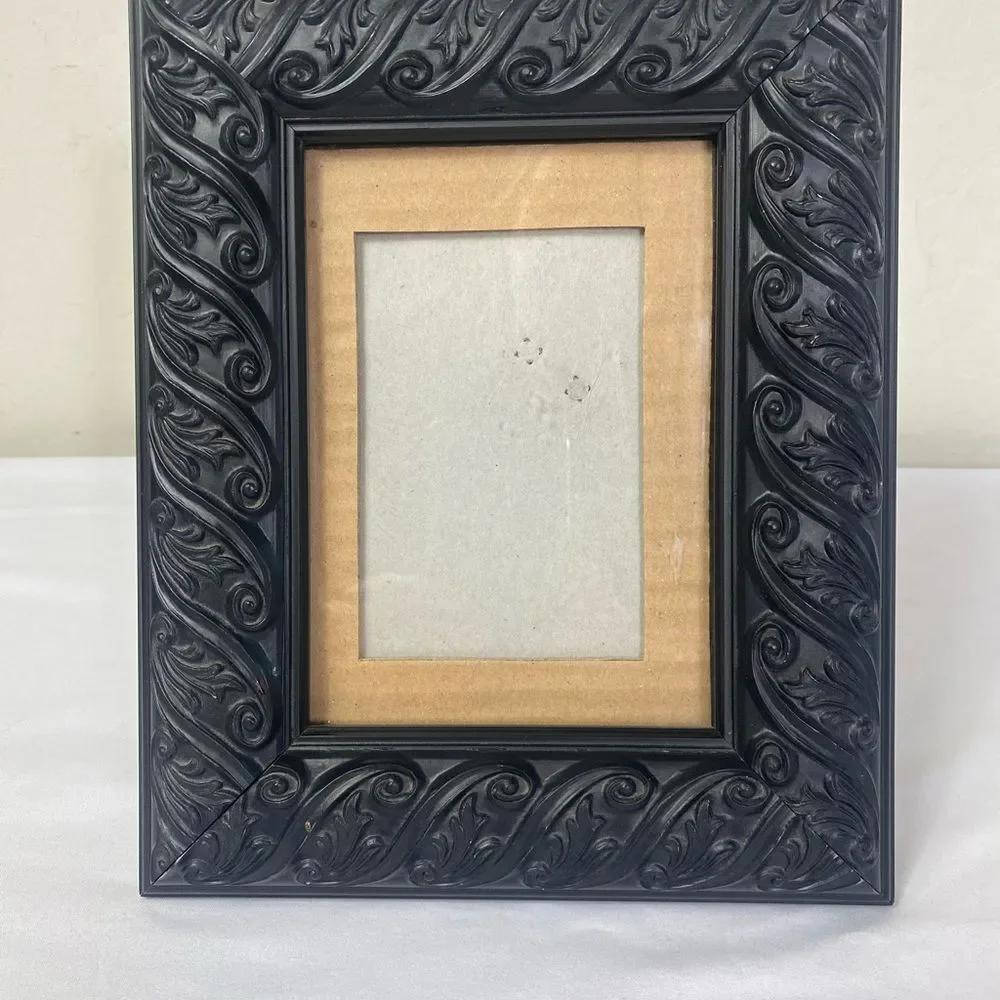 Elegant Dark Brown Ornate Picture Frame 5x7 photo